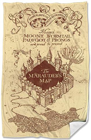 Plaid Sherpa - Harry Potter - Marauder Map